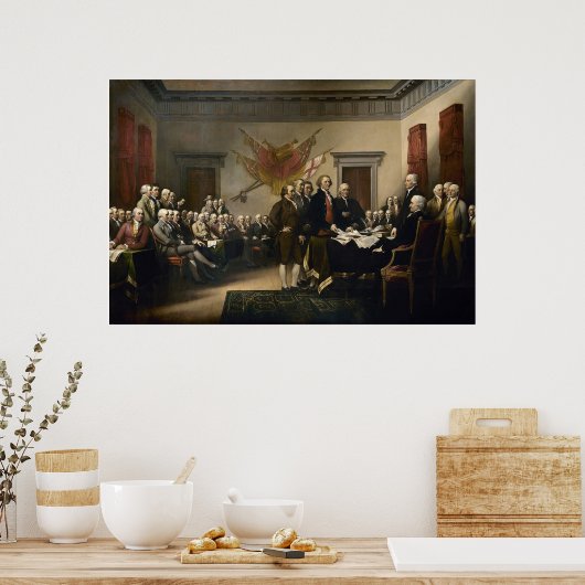 Onafhankelijkheidsverklaring van de Verenigde Stat Poster (Keuken)