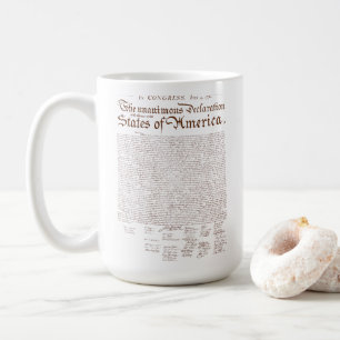 onafhankelijkheidsverklaring van de VS Koffiemok
