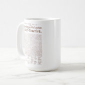 onafhankelijkheidsverklaring van de VS Koffiemok (Voorkant links)