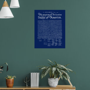 Onafhankelijkheidsverklaring van de VS Poster