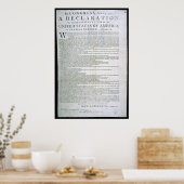 Onafhankelijkheidsverklaring van Dunlap Poster (Keuken)