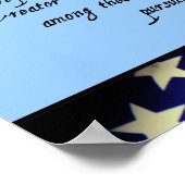 Onafhankelijkheidsverklaring van het Amerikaanse P Poster (Hoek)