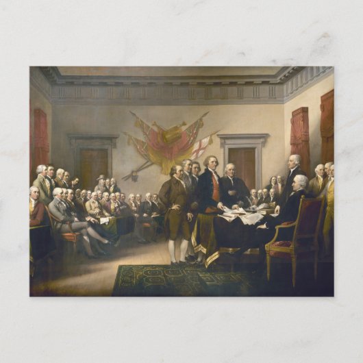 Onafhankelijkheidsverklaring van John Trumbull 181 Briefkaart (Voorkant)