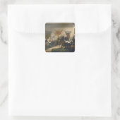 Onafhankelijkheidsverklaring van John Trumbull 181 Vierkante Sticker (Tas)
