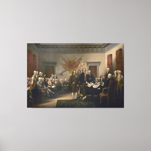 Onafhankelijkheidsverklaring van John Trumbull Canvas Afdruk (Voorkant)