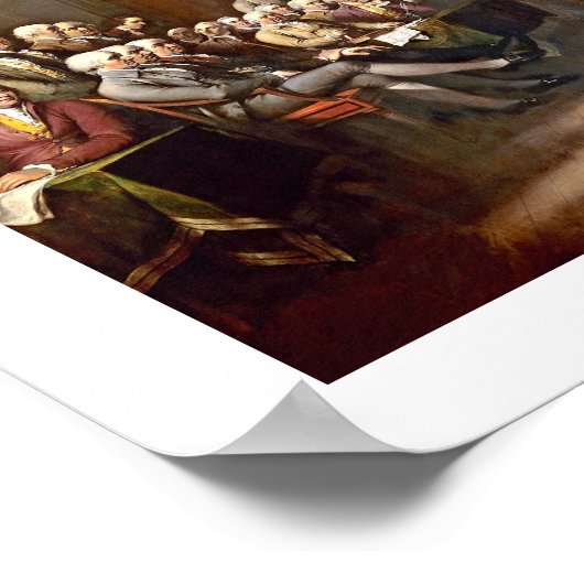 Onafhankelijkheidsverklaring van John Trumbull Poster (Hoek)