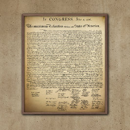 onafhankelijkheidsverklaring van Poster