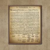  onafhankelijkheidsverklaring van Poster