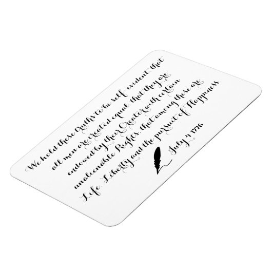 Onafhankelijkheidsverklaring Verenigde Staten 1776 Magneet (Linkerzijde)