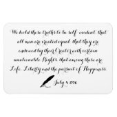 Onafhankelijkheidsverklaring Verenigde Staten 1776 Magneet (Horizontaal)