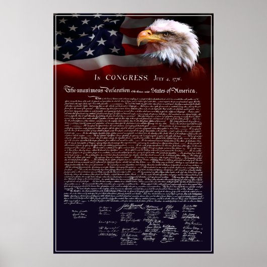 Onafhankelijkheidsverklaring Verenigde Staten 1776 Poster (Voorkant)