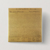Onafhankelijkheidsverklaring Vierkante Button 5,1 Cm (Voorkant)