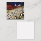 Onafhankelijkheidsverklaring Vierkante Visitekaartje (Voorkant / Achterkant)