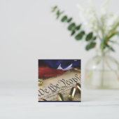 Onafhankelijkheidsverklaring Vierkante Visitekaartje (Staand voorkant)