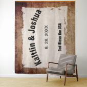 Onafhankelijkheidsverklaring 📜 Vintage Wedding Wandkleed (In situ)