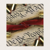 Onafhankelijkheidsverklaring Visitekaartje (Buitenkant ongevouwen)