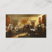 Onafhankelijkheidsverklaring Visitekaartje (Achterkant)