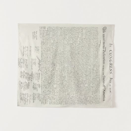 Onafhankelijkheidsverklaring Wandkleed (Voorkant (horizontaal))