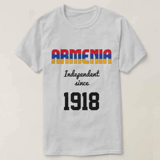 Onafhankelijkheidsviering Armenië vlag T-shirt (Design voorkant)