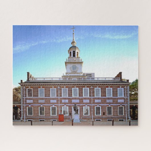 Onafhankelijkheidszaal Philadelphia. Legpuzzel (Horizontaal)