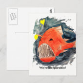 Onafscheidelijk Angler Fish Briefkaart (Voorkant / Achterkant)