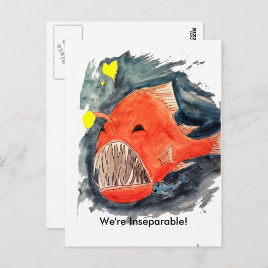 Onafscheidelijk Angler Fish Briefkaart (Voorkant / Achterkant)
