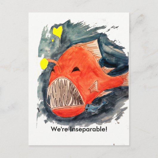 Onafscheidelijk Angler Fish Briefkaart (Voorkant)