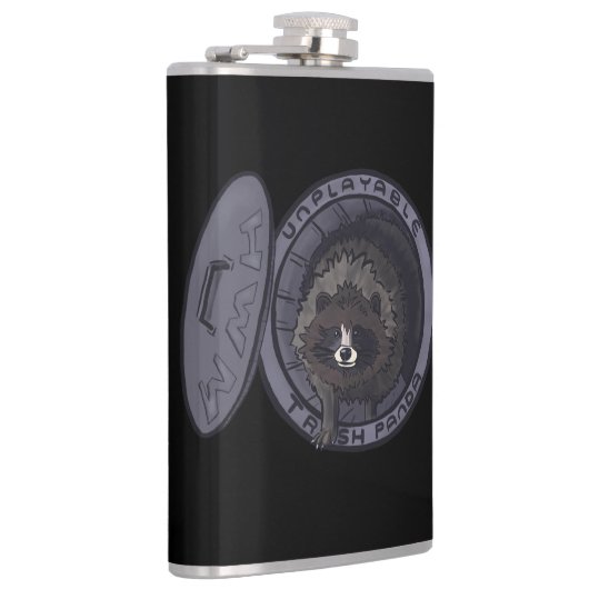 Onafspeelbare vuilnisbak Panda Heupfles (Rechts)