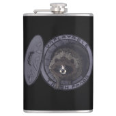 Onafspeelbare vuilnisbak Panda Heupfles (Voorkant)