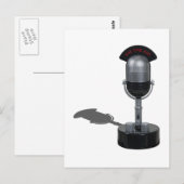 OnAirPillMicrophone042211 Briefkaart (Voorkant / Achterkant)