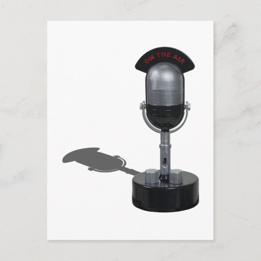 OnAirPillMicrophone042211 Briefkaart (Voorkant)