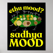 Onam Ethu Mood Sadhya Mood Cool Mannen Vrouwen Kin Poster (Voorkant)