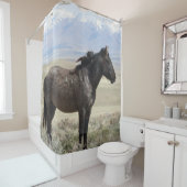 ONAQUI HERD ROAN WILD PAARD VAN UTAH Douche Gordij Douchegordijn (In situ)