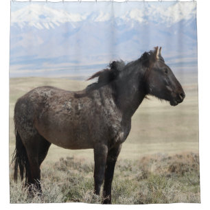 ONAQUI HERD ROAN WILD PAARD VAN UTAH Douche Gordij Douchegordijn