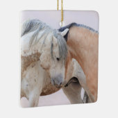 Onaqui Wild Horses Glass Ornament (Rechts)