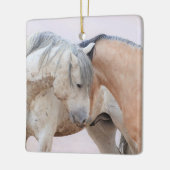 Onaqui Wild Horses Glass Ornament (Links)