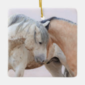 Onaqui Wild Horses Glass Ornament (Voorkant)