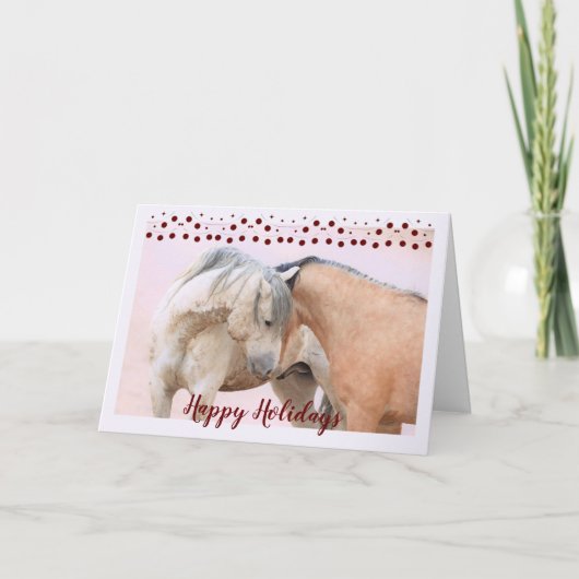 Onaqui Wild Horses Holiday Kaart (Voorkant)