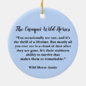 Onaqui Wild Horses Ornament (Achterkant)