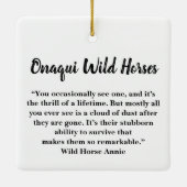 Onaqui Wild Horses Ornament (Achterkant)