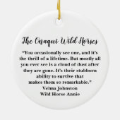 Onaqui Wild Horses Ornament (Achterkant)