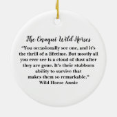 Onaqui Wild Horses Ornament (Achterkant)