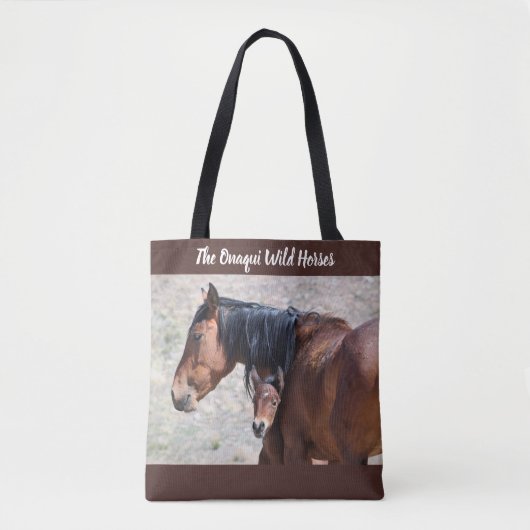 Onaqui Wild Horses Tote Bag (Voorkant)