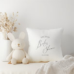Onbaatzuchtig genderneutraal Baby shower Kussen<br><div class="desc">Maak kennis met ons grillige, genderneutrale kussen voor babydouches - ideaal voor elk seizoen, of het nu herfst, winter, voorjaar of zomer is! Dit kussen heeft een boho-chique sfeer met moderne, elegante kalligrafie en een minimalistisch zwart-wit ontwerp. Het is en uniek, met een vleugje shabby chic, waardoor het ideaal is...</div>