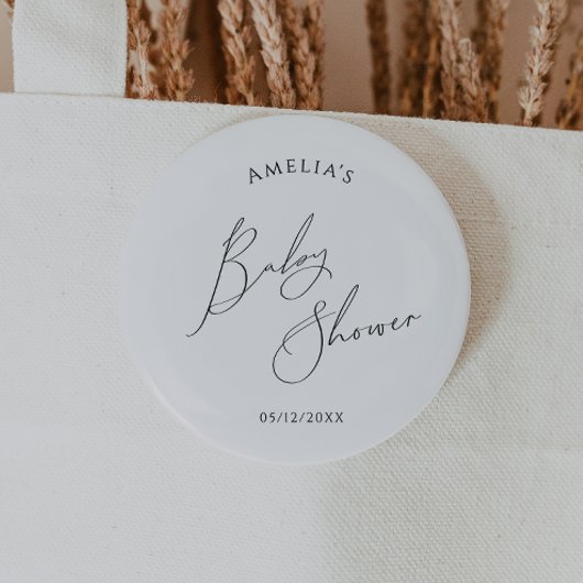 Onbaatzuchtig genderneutraal Baby shower Ronde Button 5,7 Cm