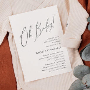 Onbaatzuchtige Gender Neutraal Oh Baby! Baby Showe Kaart