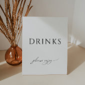 Onbaatzuchtige Genderneutrale Baby shower Drinken Reclamebord Met Voetstuk