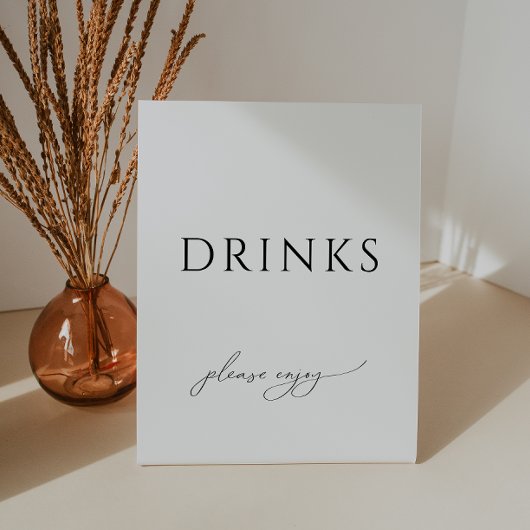 Onbaatzuchtige Genderneutrale Baby shower Drinken Reclamebord Met Voetstuk