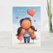 Onbaatzuchtige liefde Vaderdag Kaart (Voorkant)