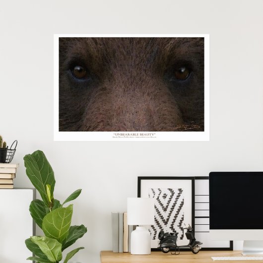 ONBEARBARE BEAUTY (Grizzly Beer) ~ Art Prints (Thuiskantoor)